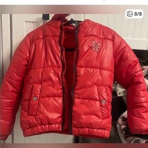 RARE Disneyland Paris Minnie Mouse Red Puffer Jacket | Girls S rare